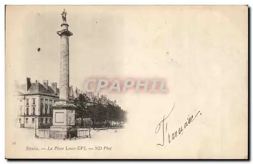 Nantes Cartes postales La place Louis XIV