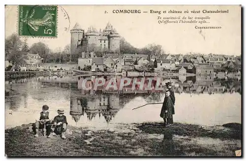 Combourg Cartes postales etang et chateau ou vecut Chateaubriand