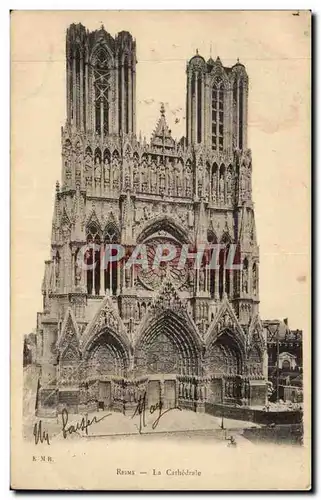 Reims Cartes postales La cathedrale