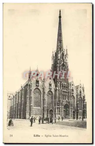 Lille Cartes postales Eglise St maurice