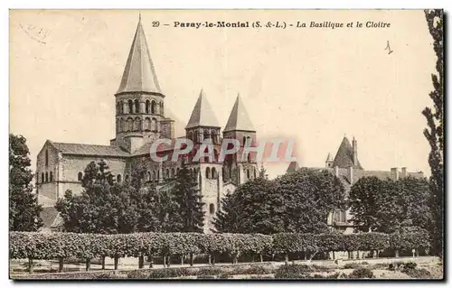 Paray le Monial Cartes postales La basilique et le cloitre