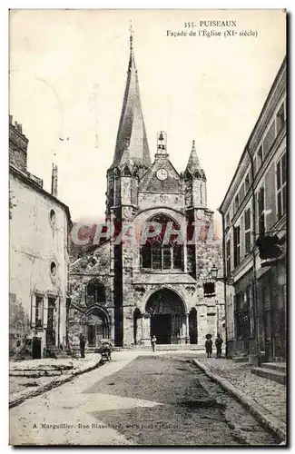 Puiseaux Cartes postales Facade de l&#39eglise