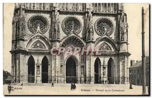 Orleans Cartes postales Portail de la cathedrale