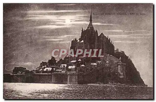 Mont Saint Michel Ansichtskarte AK Effet de lune