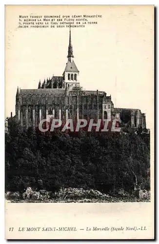 Mont Saint Michel Cartes postales La Meveille (facade Nord)