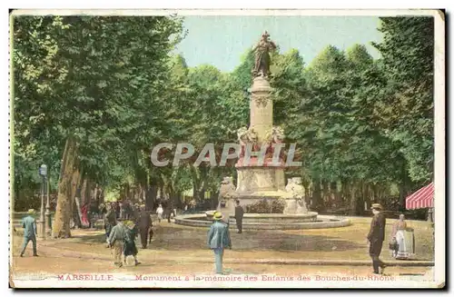 Marseille Cartes postales Monument a la memoire des enfants des Bouches du Rhone