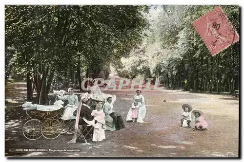 Bois de Boulogne Cartes postales Un groupe de nourrices (enfants)