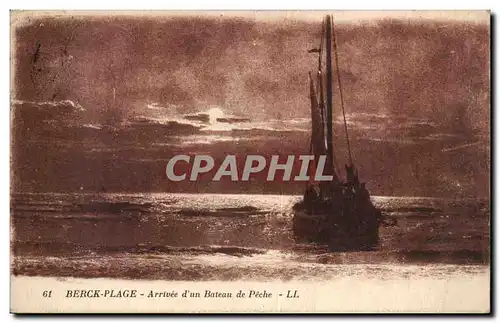 Berck Plage Cartes postales Arrivee d&#39un bateau de peche