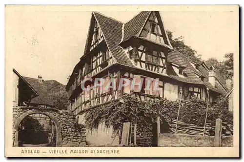 Andlau Ansichtskarte AK Vieille maison alsacienne