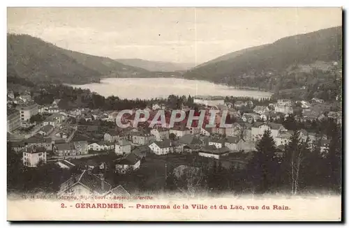 Gerardmer Cartes postales Panorama de la ville et du lac vue du Rhin