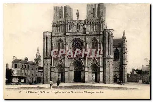 Avranches Cartes postales L&#39eglise Notre Dame des Champs