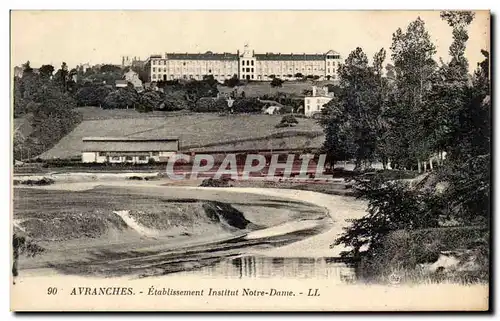 Avranches Ansichtskarte AK Etablissement Institut Notre DAme