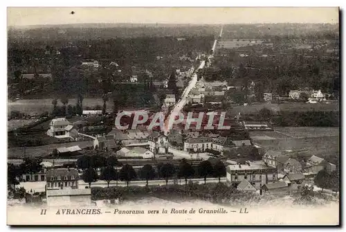 Avranches Cartes postales Panorama vers la route de Granville