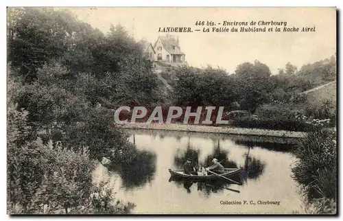 Environs de Cherbourg Ansichtskarte AK Landemer La vallee du Hubiland et la roche Airel