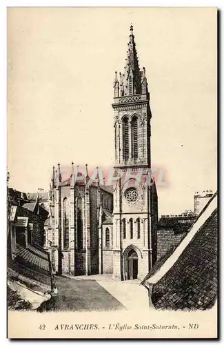 Avranches Cartes postales L&#39eglise Saint Saturnin