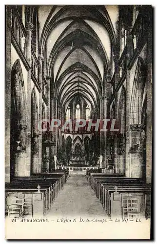 Avranches Cartes postales L&#39eglise ND des Champs