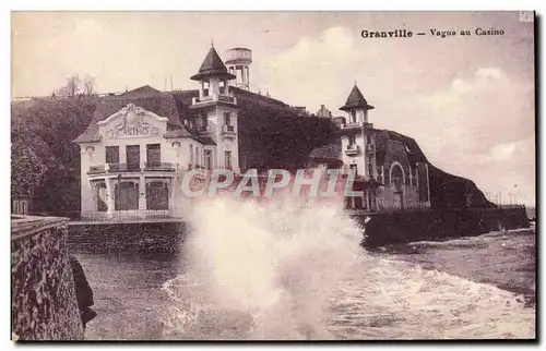 Granville Cartes postales Vagues au casino