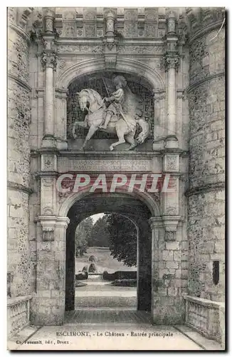 Cartes postales Chateau d'ESclimont Entree principale