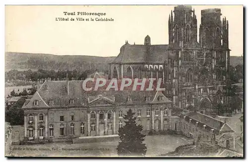 Toul Cartes postales l&#39hotel de ville et la cathedrale