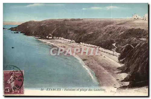 Etables Ansichtskarte AK Falaises et plage des Gobelins