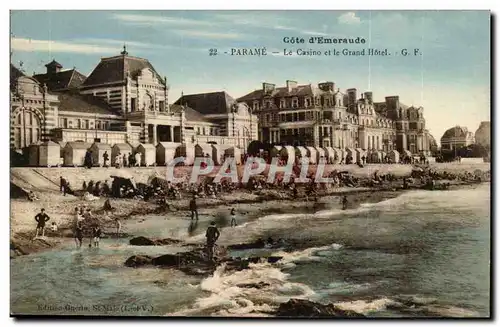 Parame Cartes postales Le casino et le grand hotel