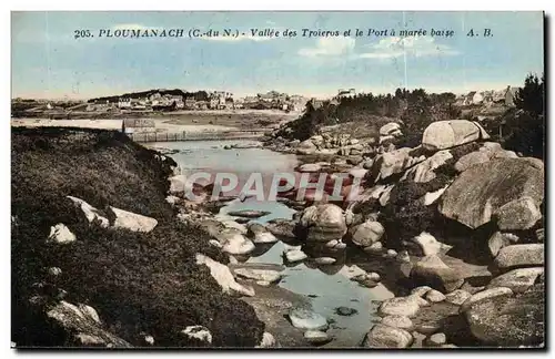 Ploumanach Ansichtskarte AK Vallee des Troieros et le port a maree basse