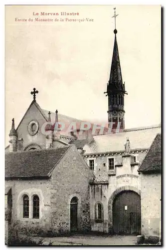 Le Morvan Ilustree - Pierre qui Vire - Entree du Monastere - Cartes postales