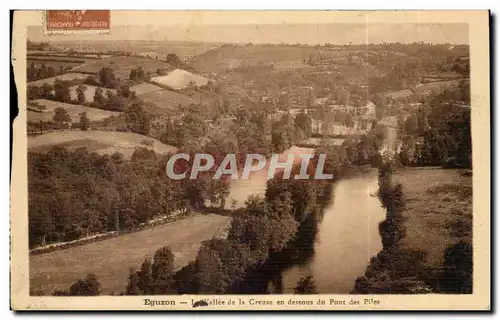 Eguzon - La vallee de la creuse en dessous du Pont des Piles - Cartes postales