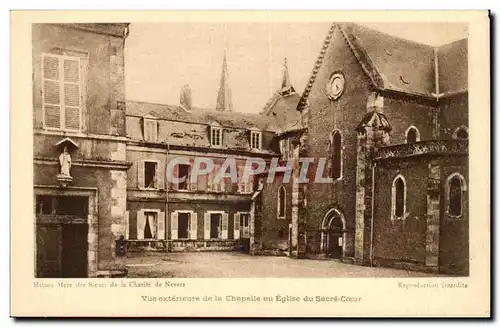 Vue Exterieure de la Chapelle ou Eglise du Sacre Coeur - Ansichtskarte AK