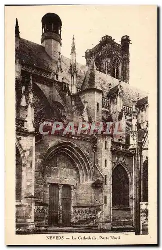 Nevers - La Cathedrale - Porte Nord - Cartes postales
