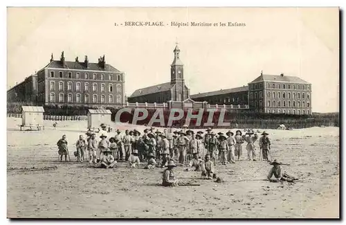 Berck Plage - Hopiatl Maritime et les Enfants - Cartes postales