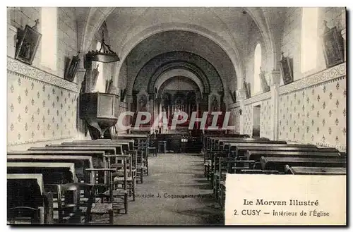 Cusy - Le Morvan Illustree - Cusy - Interieur de l'Eglise - Cartes postales