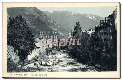 CAuterets Cartes postales Vue sur le Gave