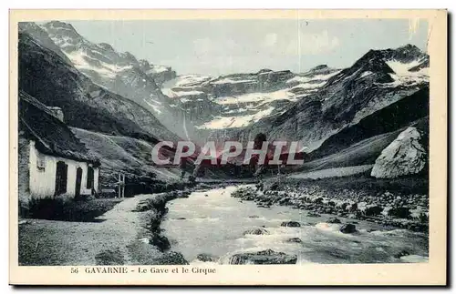 Gavarnie Cartes postales Le Gave et le cirque