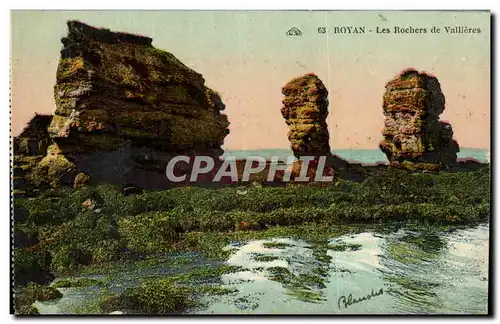 Royan Cartes postales Les rochers de Vallieres