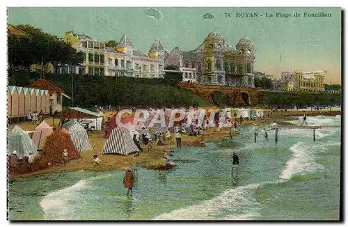 Royan Cartes postales La plage de Foncillon