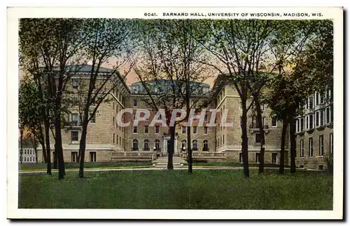 Etas Unis - United States - USA - Madison Wisconsin - Banard Hal - University of Wisconsin - Cartes postales