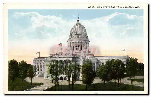 Etas Unis - United States - USA - Madison Wisconsin - New State Capitol - Cartes postales