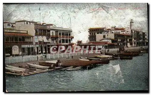 Afrique - Africa - Eygypte - Egypt - Port Said - - Quai Francois - bateau - Cartes postales