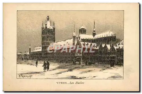 Belgique - Belgien - Belgium -Ypres - Les Halles - Cartes postales