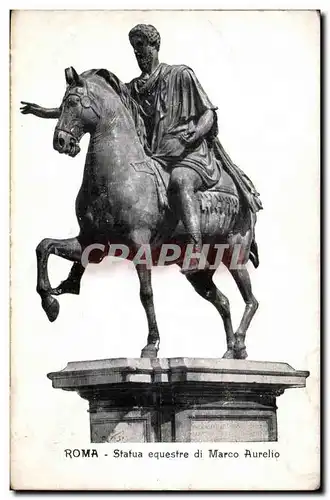 Italie - Italia - Italy - Roma - Rome - Statua equestre di Marco Aurelio - Ansichtskarte AK