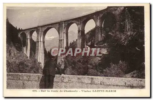 Sur la Route de Chamonix - Vallee Sainte Marie - Ansichtskarte AK