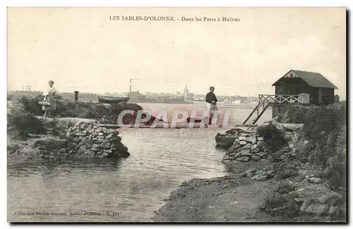 Les SAbles d'olonne Cartes postales Dans les parcs a huitres (ostreiculture)