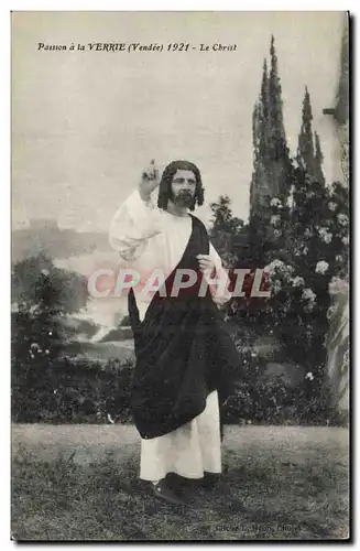 Cartes postales Passion a la Verrte Le Christ