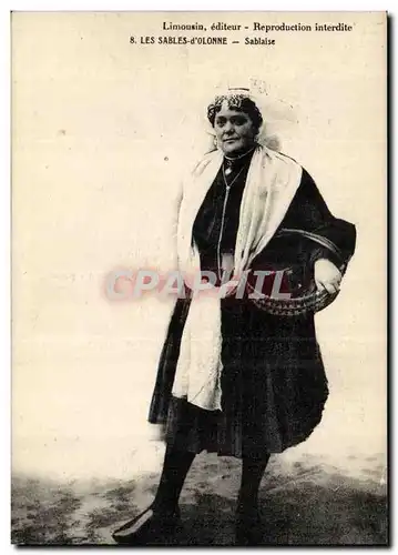 Les SAbles d'olonne Cartes postales Sablaise (femme folklore)