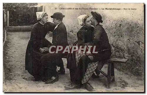 Challans et ses environs Ansichtskarte AK La MAraichinage Sur le banc