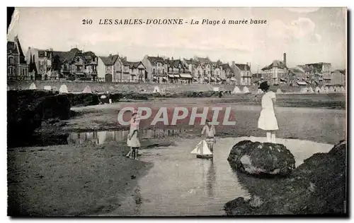 Sables d&#39olonne Ansichtskarte AK La plage a maree basse