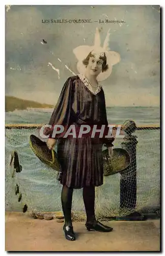 SAbles d'olonne Cartes postales La Mareyeuse (peche folklore)