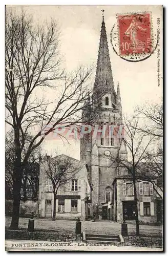 Fontenay le Comte Cartes postales La fleche de l&#39eglise