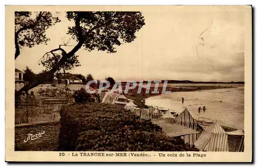 La Tranche sur mer Cartes postales un coin de la plage